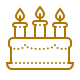 icone bolo de aniversario
